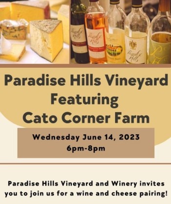 Cato Corner Farm Wine & Cheese Pairing
