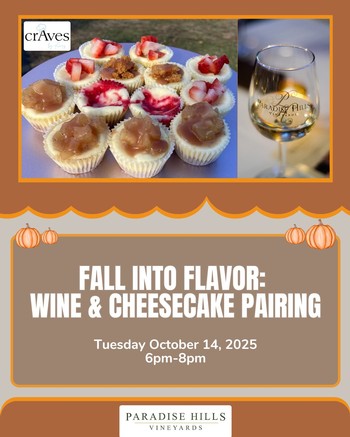 Cheesecake Wine Pairing - Oct 2025