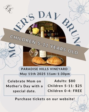 2025 Mother's Day Brunch - Children 5-11