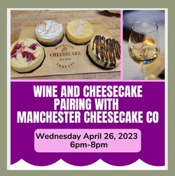 Cheesecake Wine Pairing - April 2023