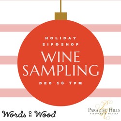 Wine Sampling at Words on Wood